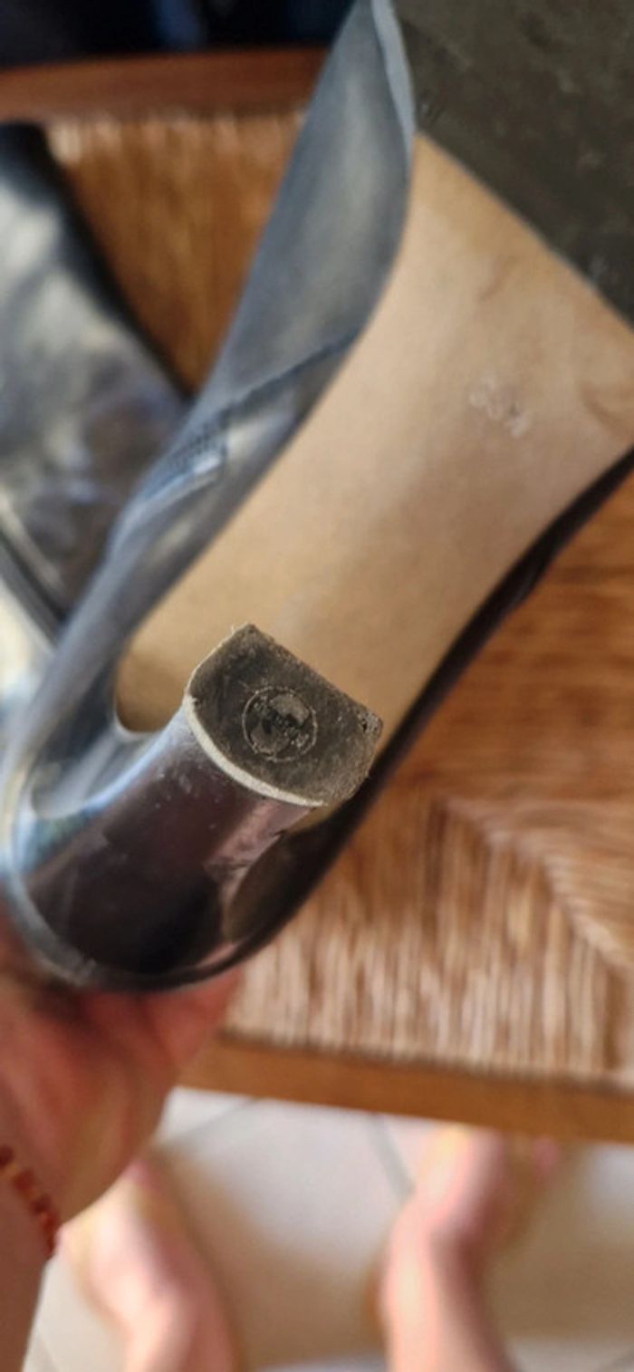 Superbes bottes cuir talon taille38,5 - photo numéro 4