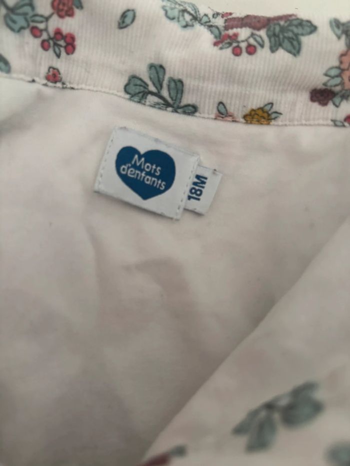 Jolie Robe à Fleurs - Marque Mot d’Enfant - Taille 18 Mois - photo numéro 3