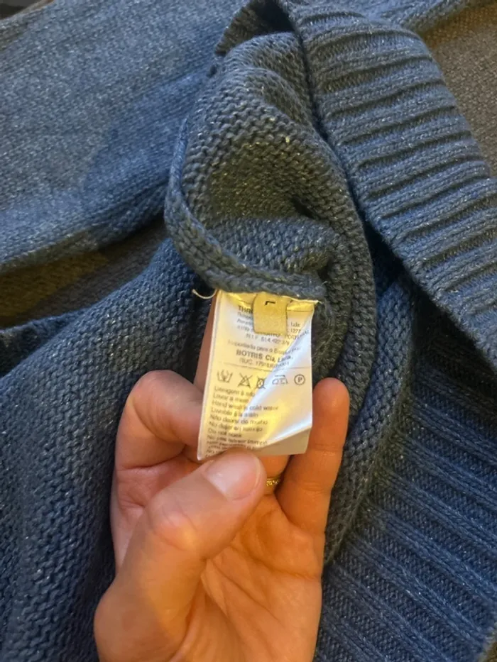 Pull col châle homme, Throttleman taille L - photo numéro 3