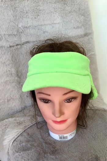 Casquette visière polaire vert fluo Time Active taille 56 (0224)
