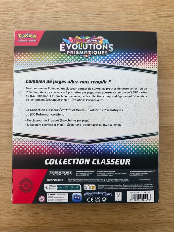 Coffret Classeur Évolutions Prismatiques EV8.5 Neuf - photo numéro 2