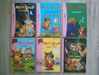 Livres Mini loup + le livre de la jungle
