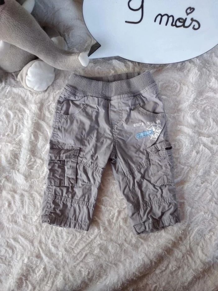 Pantalon doublé Garçon 9 mois Tissaia 100% coton - photo numéro 2