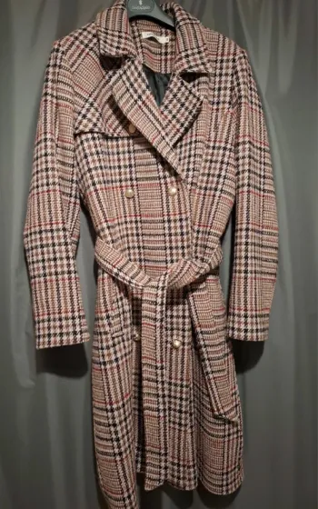 Manteau à carreaux Nafnaf T44 Neuf