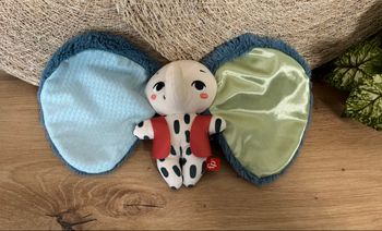 Doudou hochet éléphant temo grandes oreilles Fisher Price