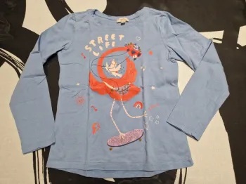 Tee shirt bleu taille 8 ans dpam