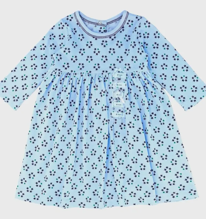 Robe à manches longues 6 mois en coton Petit Bateau