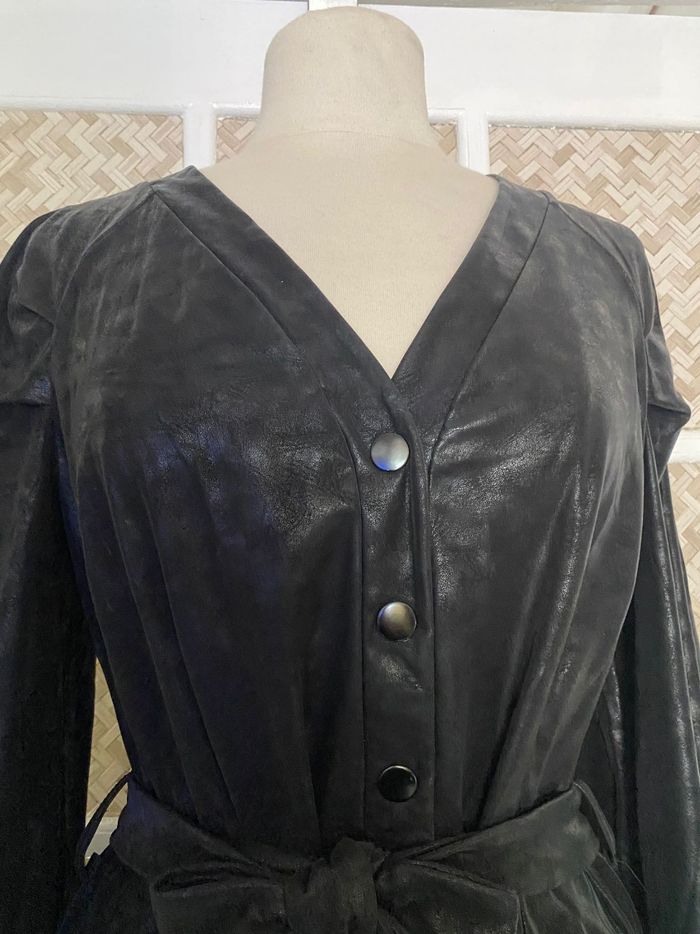 Robe Cuir Synthétique Promod Taille 42 - photo numéro 2