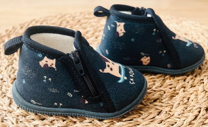 Chaussons bottillons en velours Gémo - photo numéro 2