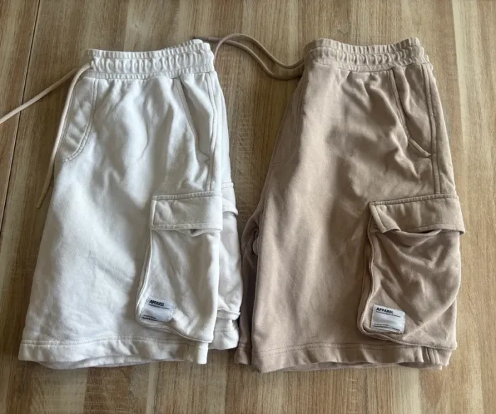 2 short en coton taille M