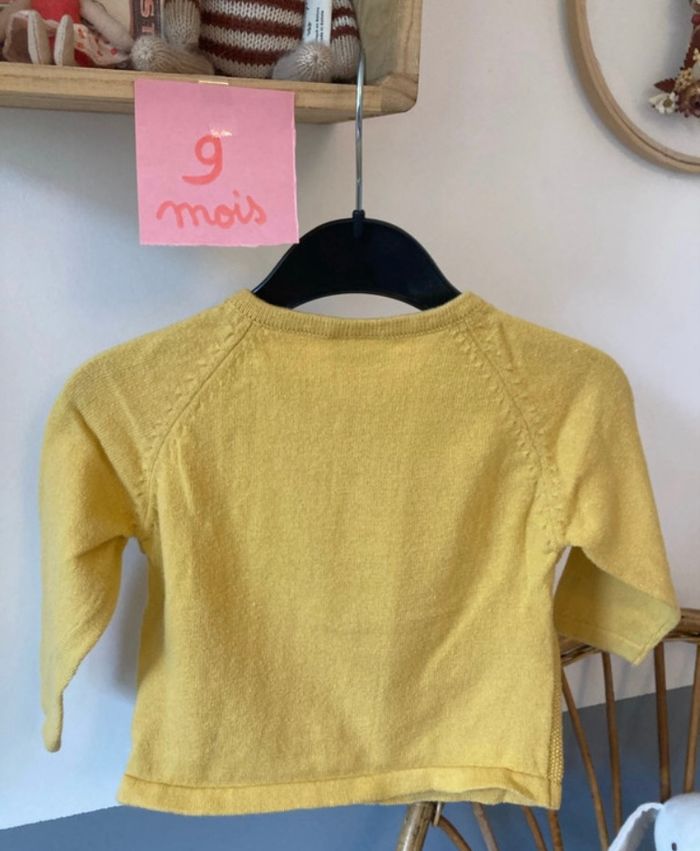 Gilet fille jaune en coton TAO - photo numéro 3