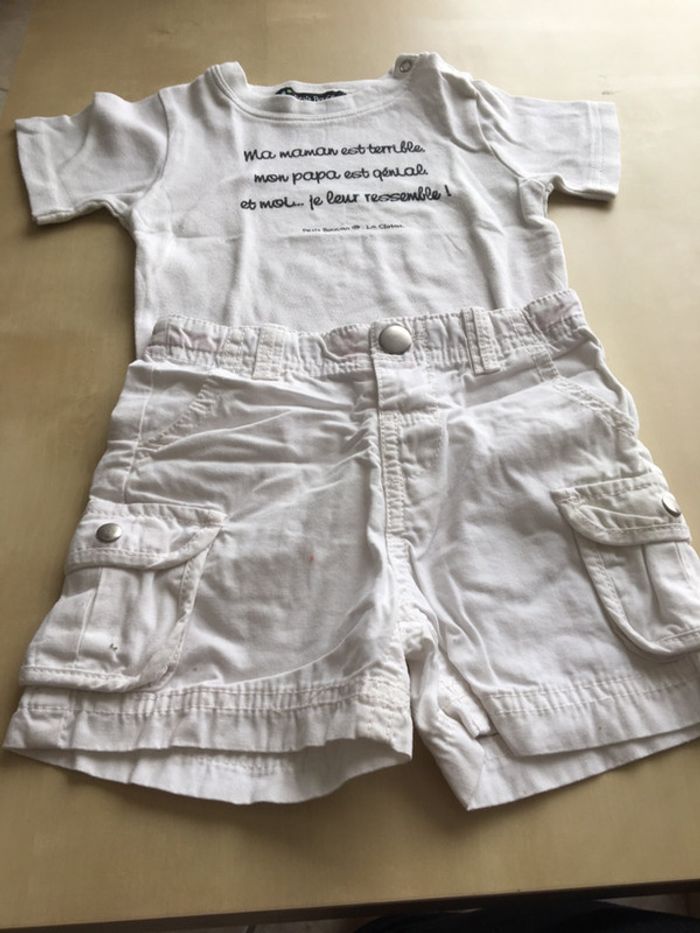 Ensemble été petit garçon