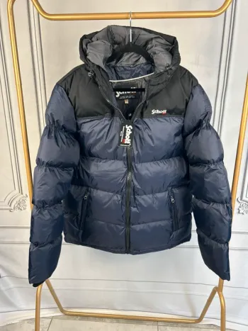 Doudoune Schott Marine T.L neuve