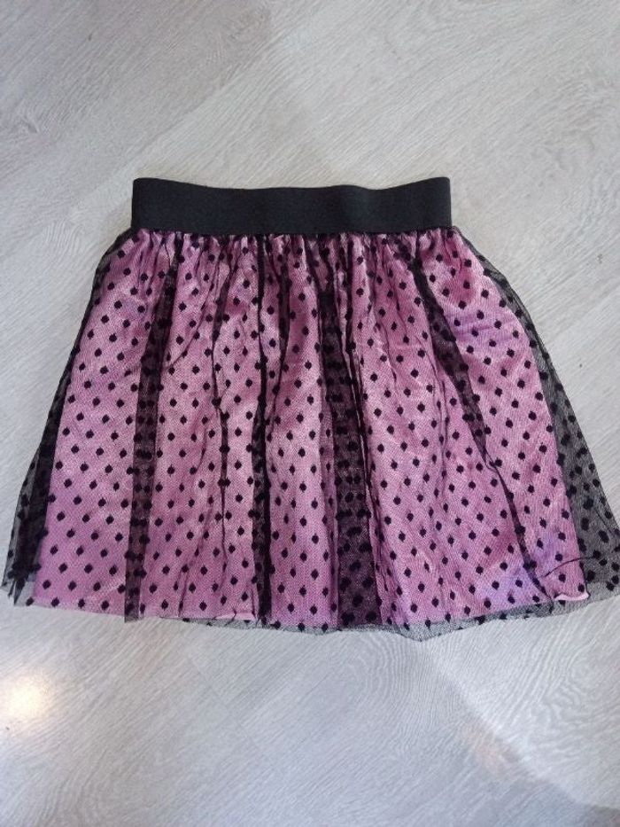 Jupe satin voile cérémonie