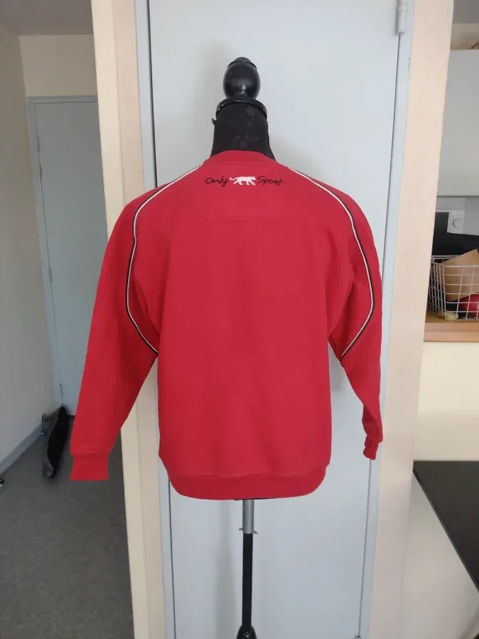 Sweat vintage Airness rouge logo panthère – Taille S - photo numéro 4