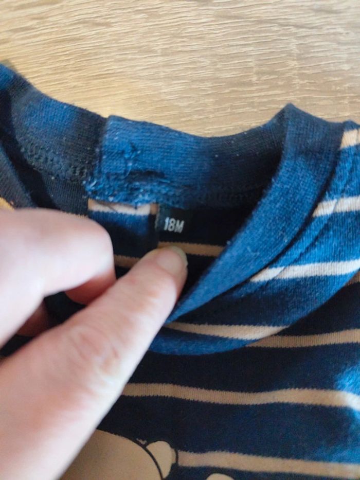 Ensemble pantalon t-shirt manches longues 18 mois - photo numéro 3