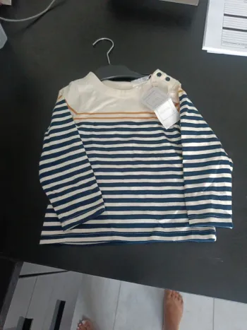 Manche longue mariniere orchestra neuf avec etiquette taille 36 mois