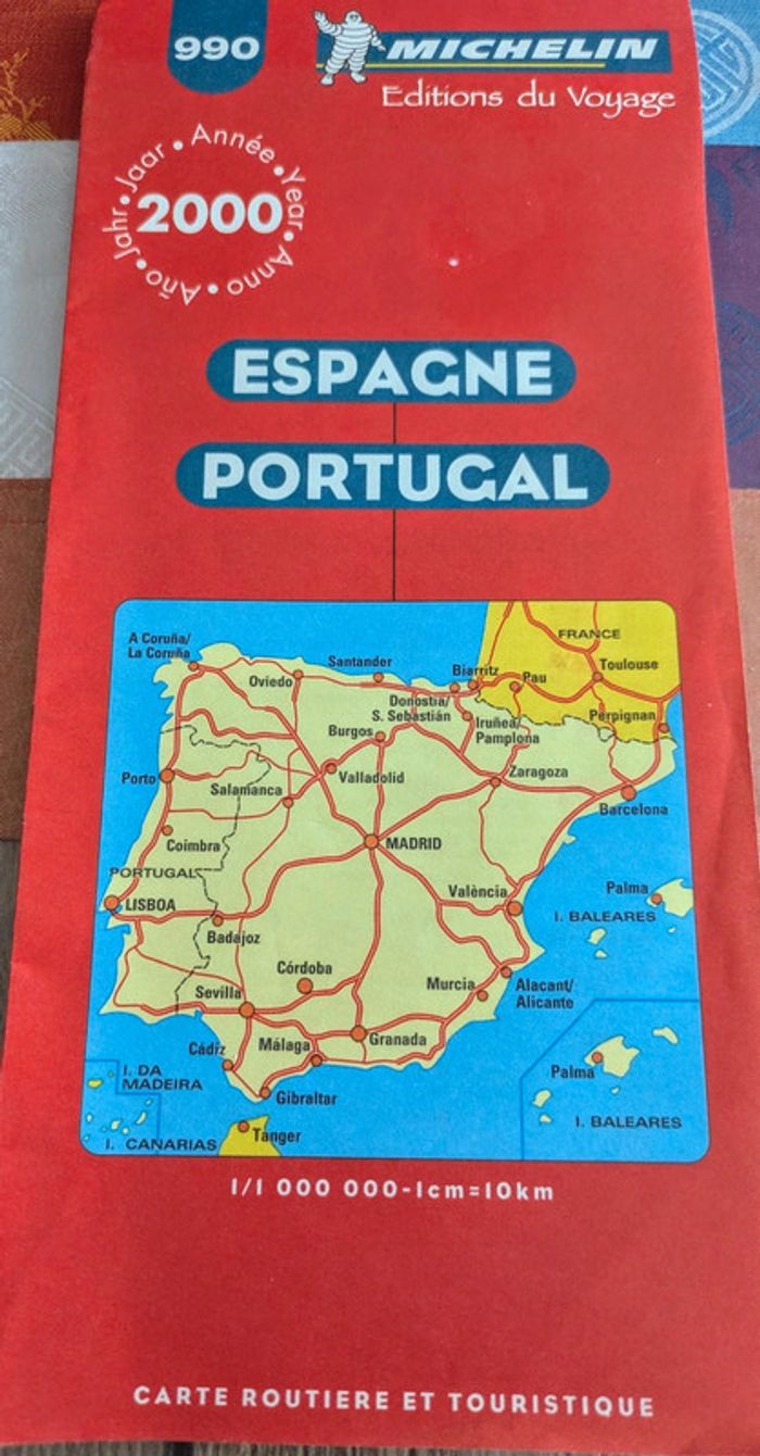 Carte Michelin Espagne Portugal