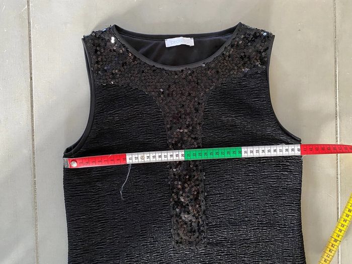 Robe Promod taille 36 noire avec sequins taille 36 - photo numéro 11