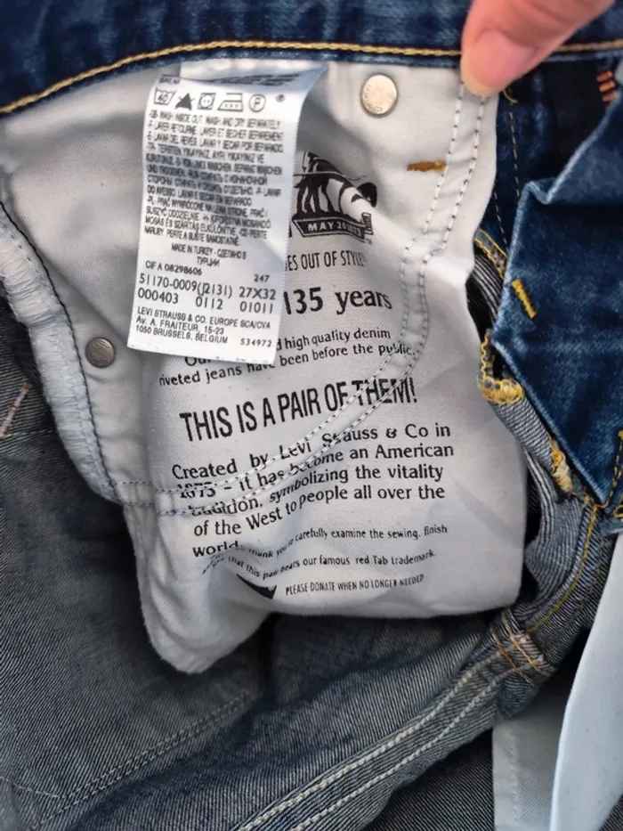 Jeans Levi's W27 - photo numéro 5