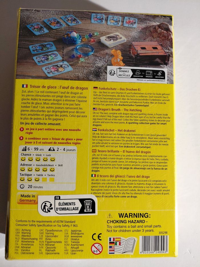 Jeu de société Tresor de glace - l’oeuf de dragon Neuf - photo numéro 2