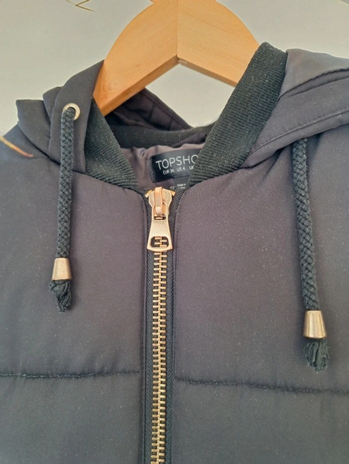 Doudoune veste noir Topshop femme S - photo numéro 8