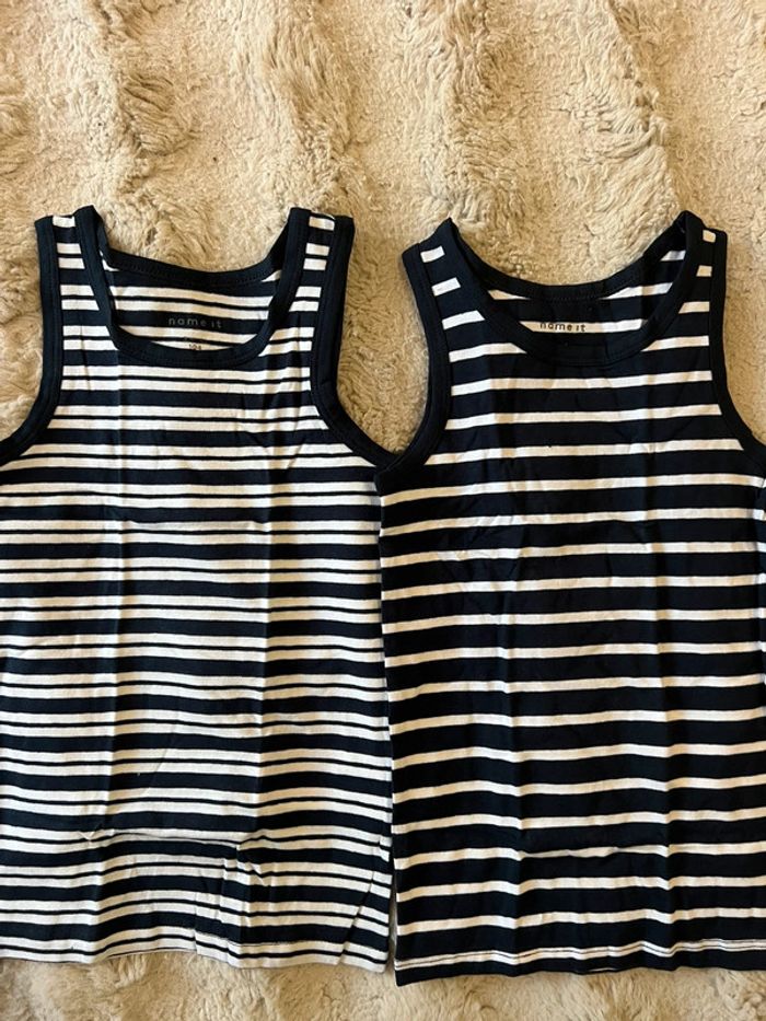 Lot de 2 débardeurs garçon 4/4 ans 104cm