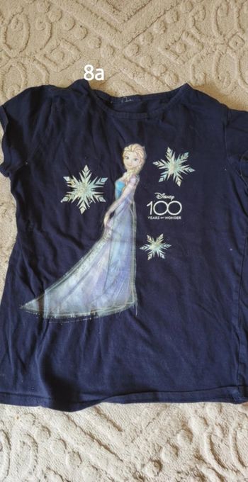 t shirt reine des neige 8 ans