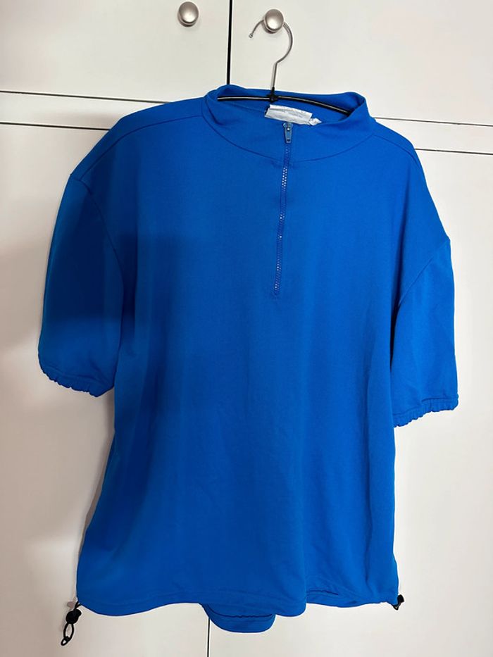 Jeantex - Maillot cyclisme bleu