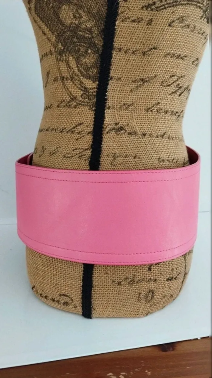 Ceinture large rose crochet 90 cm - photo numéro 3