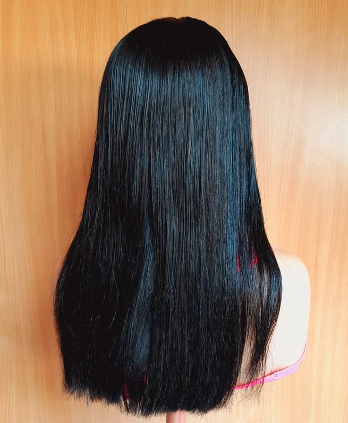 Perruque HD Lace Frontal 13x4 18 pouces  Lisse naturelle  Effet cuir chevelu.1 bracelet offert. - photo numéro 5