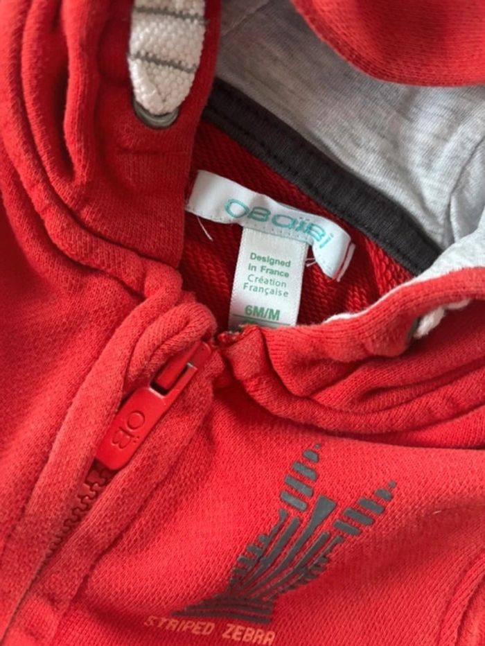 Veste à capuche 6 mois obaïbi - photo numéro 3