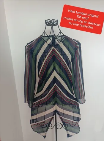 Haut tunique original femme neuf TM