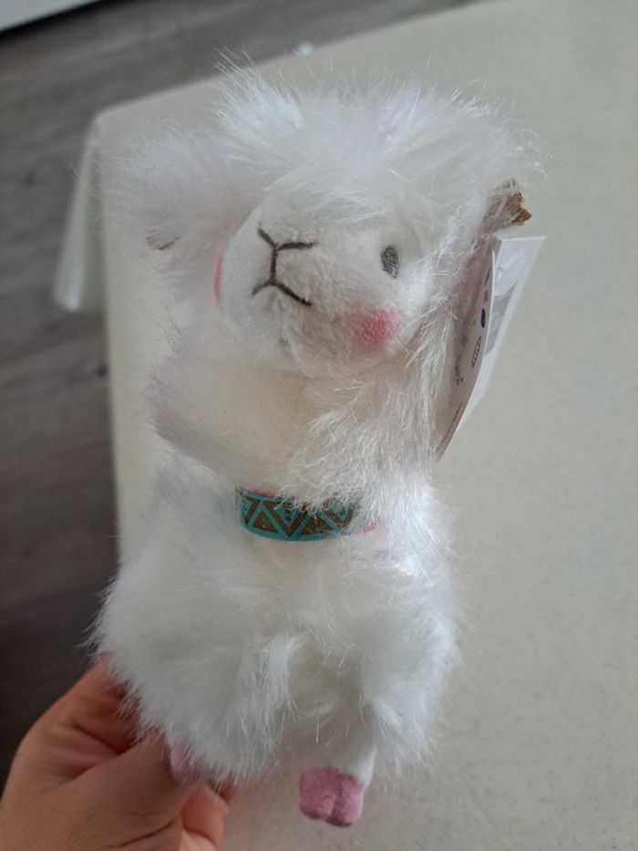 Peluche doudou lama blanc neuf
