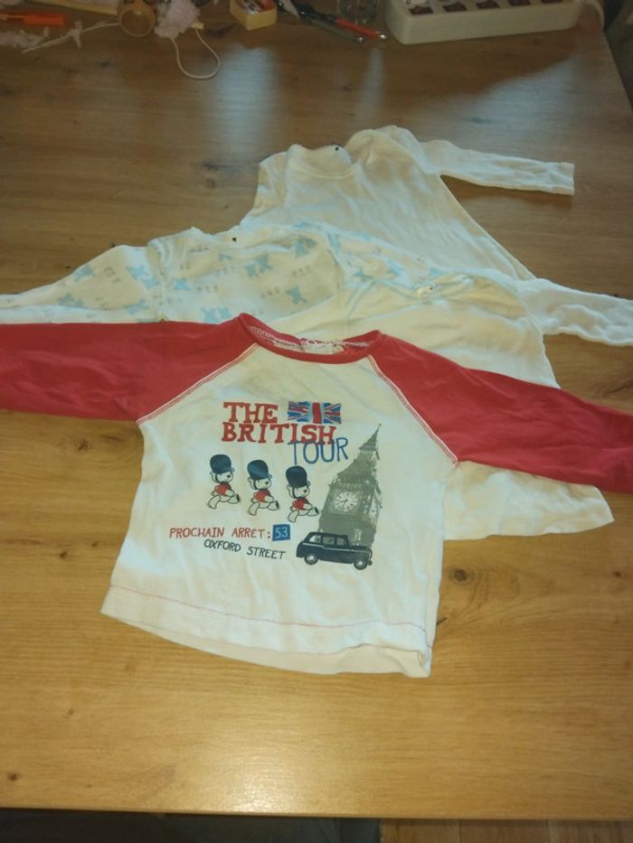 Lots 4 T-shirt manche longue