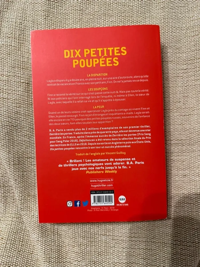 Dix petites poupées - B.A. Paris - photo numéro 3