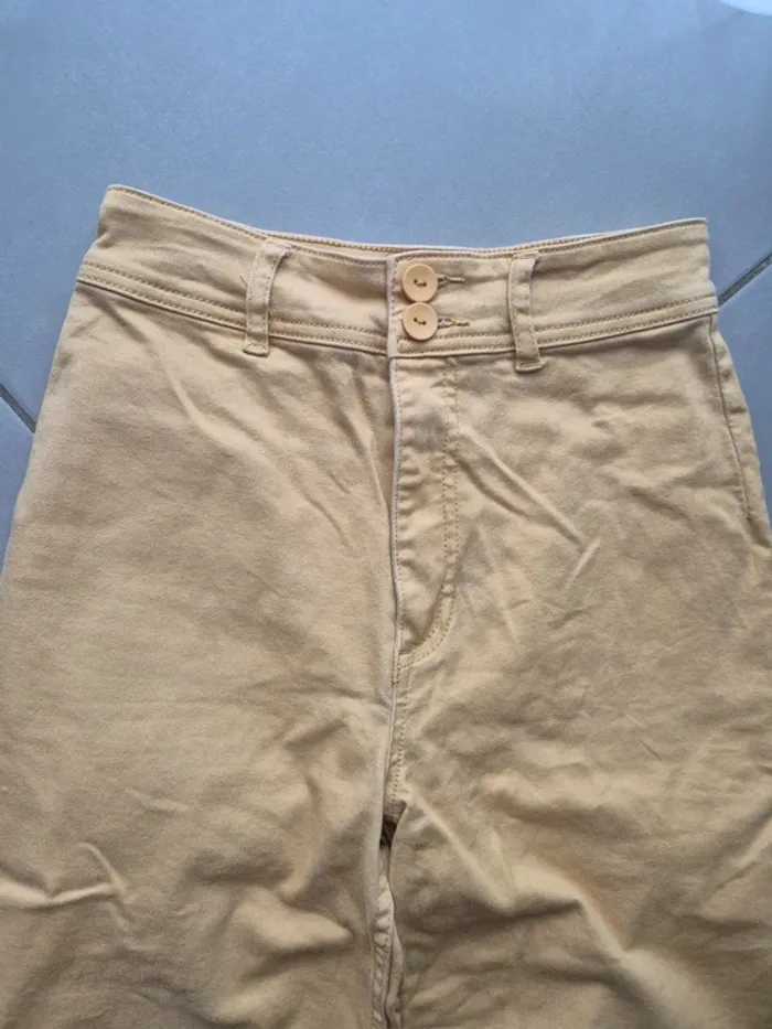 Pantalon jaune cache cache 34 - photo numéro 3