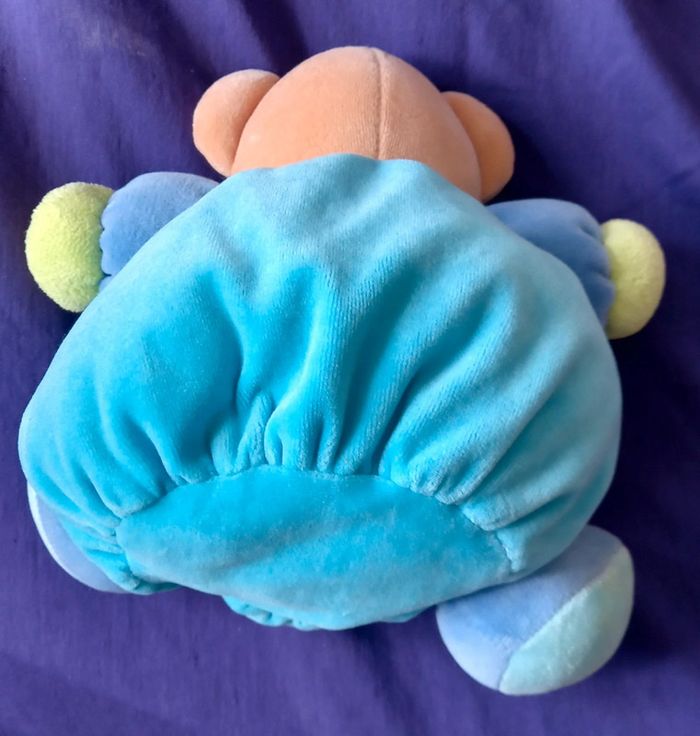Doudou peluche ours patapouf bleu - Kaloo - photo numéro 2