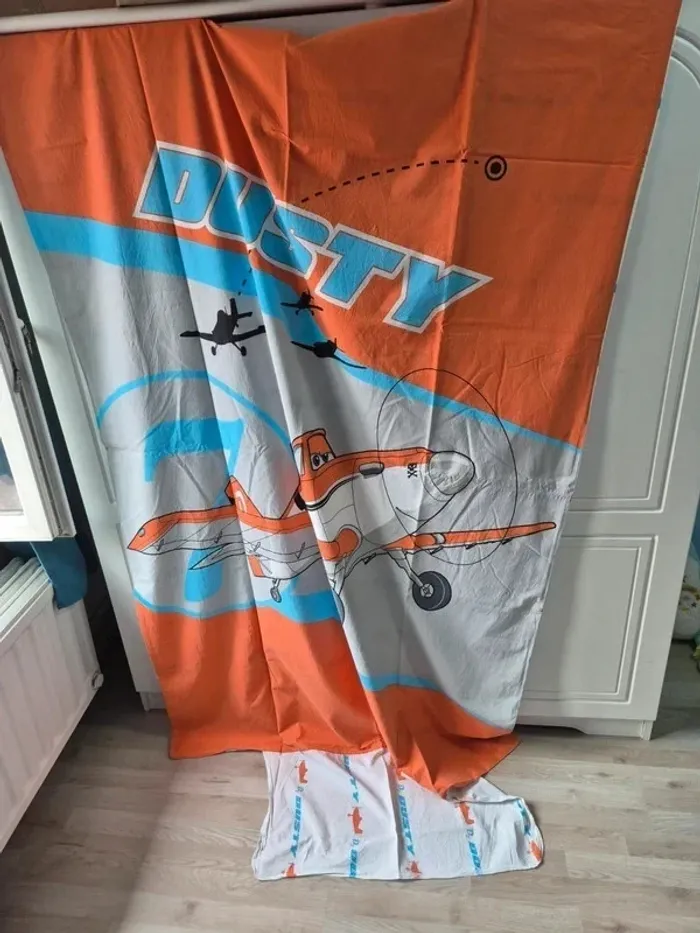 Housse de couette planes 1pers avec 1 taie