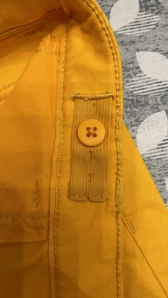 Pantalon jaune moutarde Gemo 10 ans - photo numéro 3