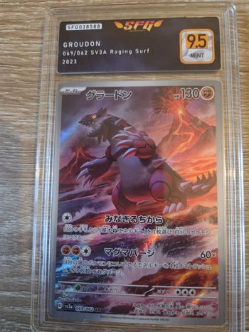 Carte Gradée Groudon Japonaise 