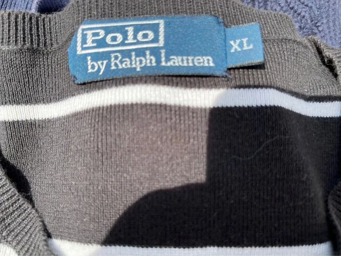 Pull polo by Ralph Lauren taille XL noir et blanc - photo numéro 3