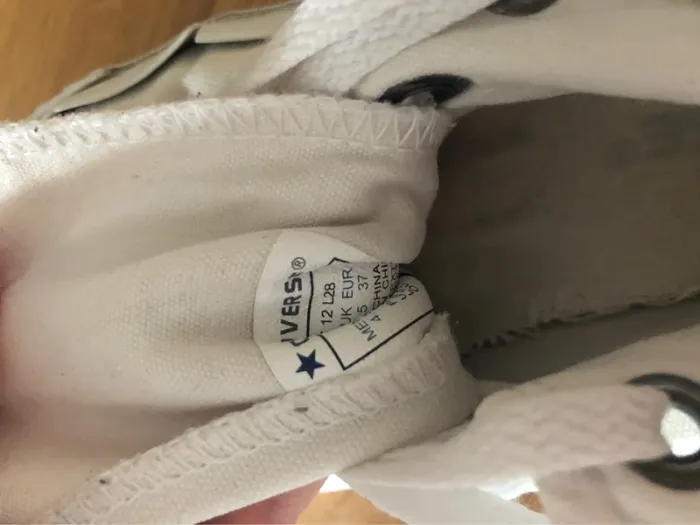 Converse blanches montantes pointure 37 - photo numéro 6