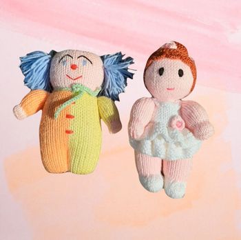 Peluches pour enfants en tricot