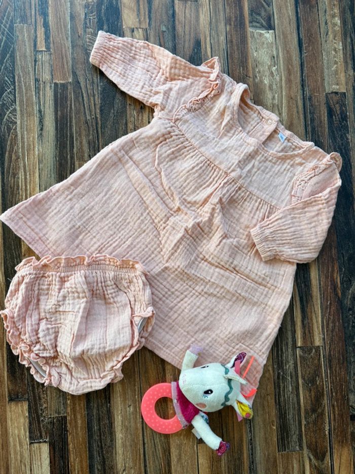Robe + bloomer 3 mois