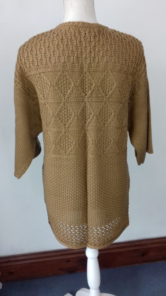 Gilet camel maille fantaisie - Kiabi - T. L/XL - photo numéro 2