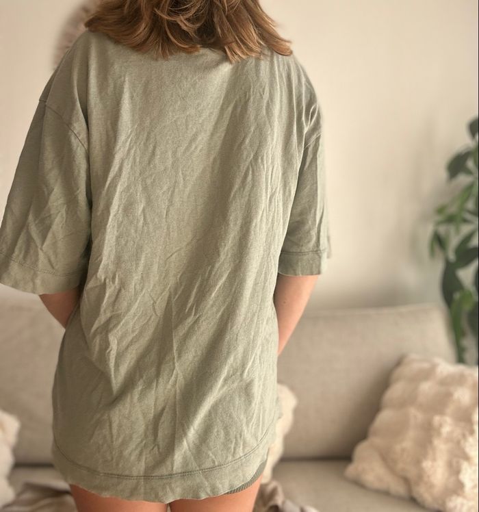 T-shirt vert collusion oversize - photo numéro 3
