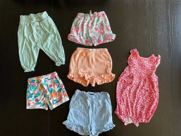 Lot shorts 12 mois