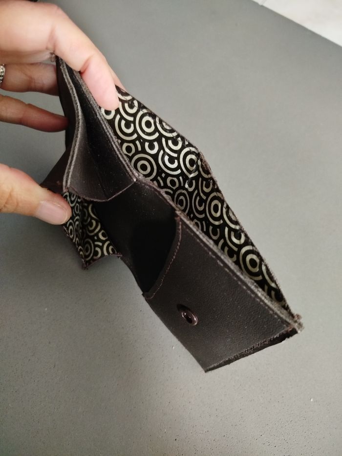 Porte monnaie porte carte marron - photo numéro 1
