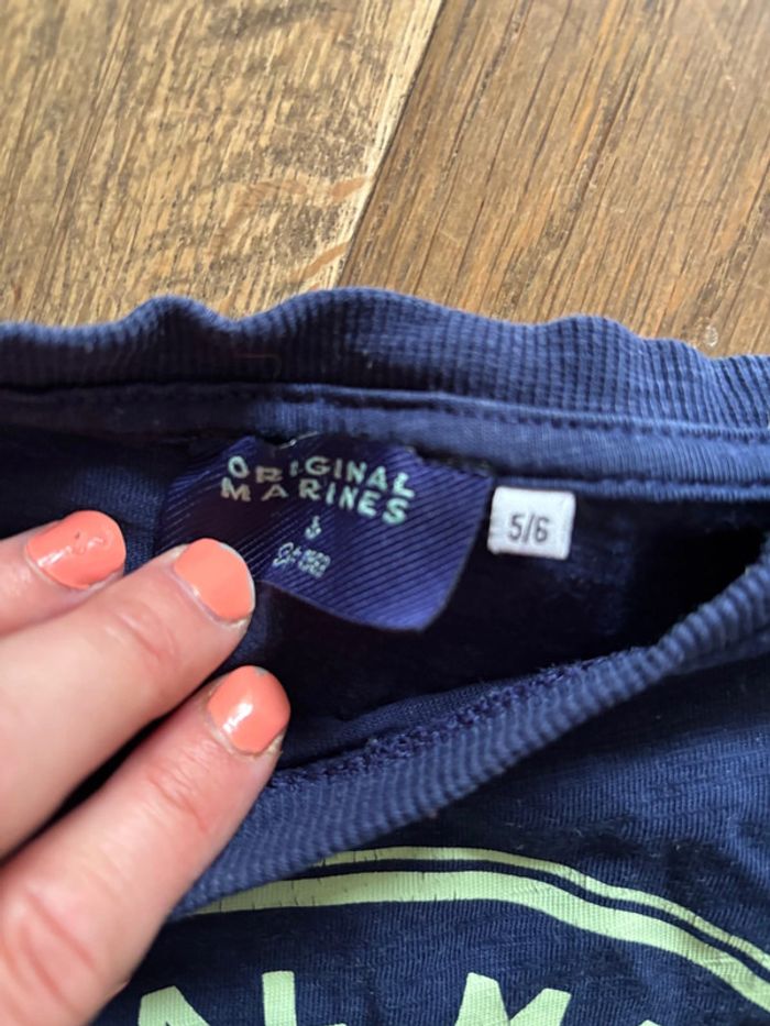 T-shirt Mc 5-6 ans tbe Original marines - photo numéro 3